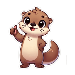 Some kind of cute otter.