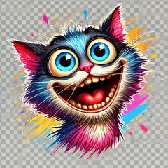 Crazy Cat Emotion Stickers