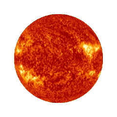 太陽動態貼圖。