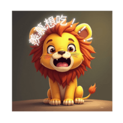 cute little lion life