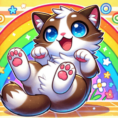 A Daily Life Full of Cats Stickers