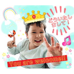 Happy Kai greeting stickers!