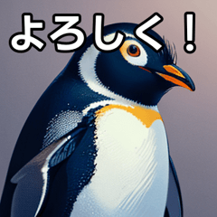 talkative penguin sticker