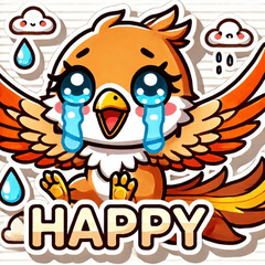 Tearful Phoenix Stickers@SFW