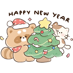 Lucky : Raccoon HNY