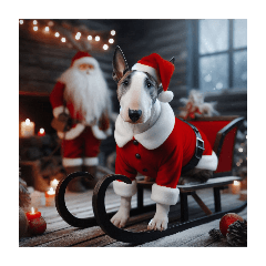 [Arrangement] Bull Terrier Christmas