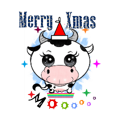 Shirley created Christmas stickers