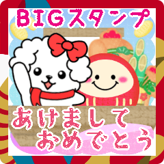BIG Maltese dog New Year pretty16