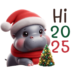 Hippo Happy New Year