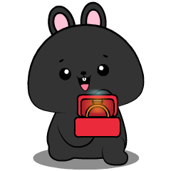 Black Bunny 3 : Pop-up stickers