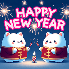 Happy New Year-Meow Meow's Blessings