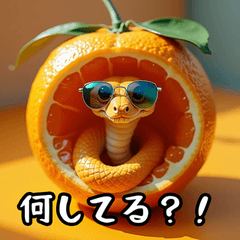 [Food Animals] Orange Snake