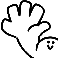 にっこりマンのじゃんけんポォン！スタンプ