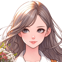 girl who loves flowers_English