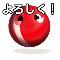 smiling red ball