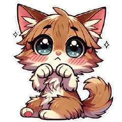 Sunny Somali Cat Stickers