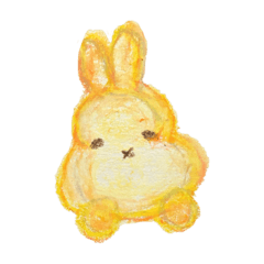 Crayon cute Rabbit01