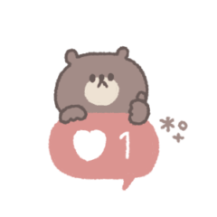 small small bear sticker #70