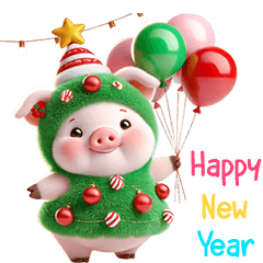 Happy piggy Christmas & New Year