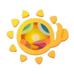 SUN DYNAMIC STICKER.  1