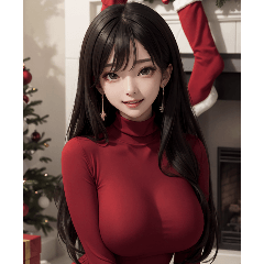 Portrait of Christmas girl