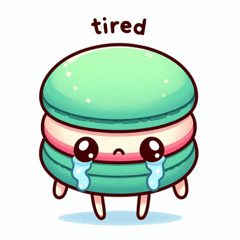 Tearful Macaron Stickers@SFW