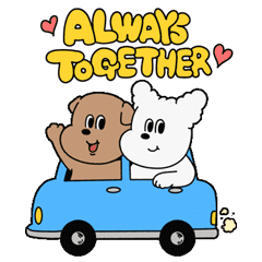 [1107] ALWAYS TOGETHER 動くスタンプ