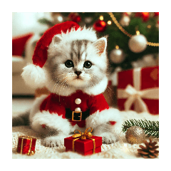 [For arrangement]cat Christmas