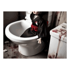 動く！怖すぎる人形スタンプ②
