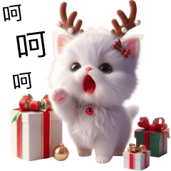 Cute Little White Kitten HNY (TWN)