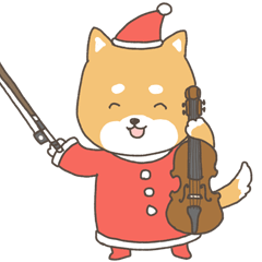 violin and shiba-inu 3