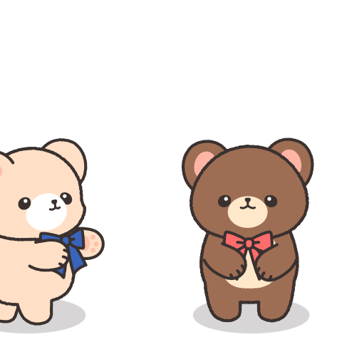 Popping up! Heart Bear Love Stickers