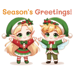 Cute Elves : Christmas & New Year