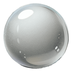 [For sticker arrangement] Silver ball