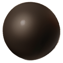 [For sticker arrangement] Black ball