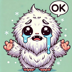 Tearful Yeti Stickers@SFW