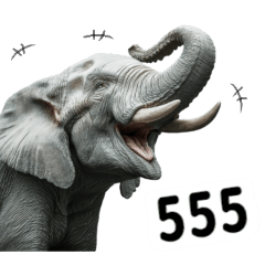 Realistic Elephant Sticker