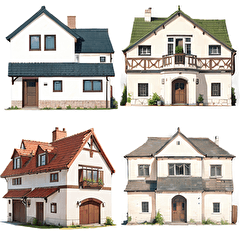 [For sticker arrangement] House