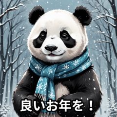 EVERY YEAR PANDA Sticker