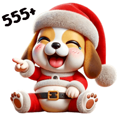 Cute Dog Christmas happy