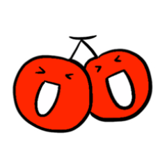 Twin cherries sticker