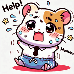 Clumsy Hamster Stickers@SFW