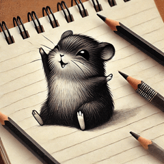 Pencil Sketch Hamster