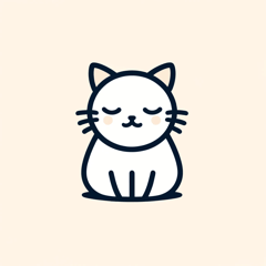 Quiet Minimalist Cat Stickers