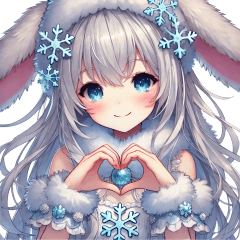 Cute Snow Bunny from Another World