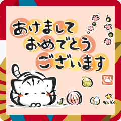 【動く】お正月！墨筆ねこ集めました。