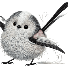 Fluffy Long-tailed Tit Delight2