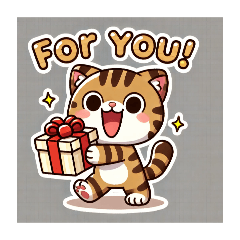 tabby cat sticker01