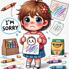 Clumsy Kindergartener Stickers@SFW