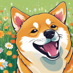 Cartoon Shiba Inu